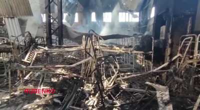 Russian terrorists publish a video from a prisoner-of-war detention center in Yelenovka. The terrorists said that 47 people have already died including those from Azov.