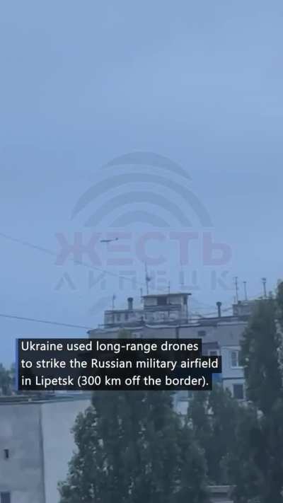 Ukrainian forces struck a military airfield in the Lipetsk region of Russia. Ukrainian army stated that the strike destroyed a warehouse of guided aircraft bombs used by Russian troops to bombard Ukrainian towns.Ukrainians used long-range drones to strike