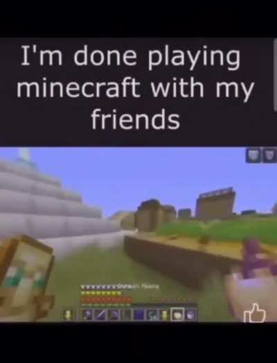 Leasing of the day: dont trust anybody in minecraft