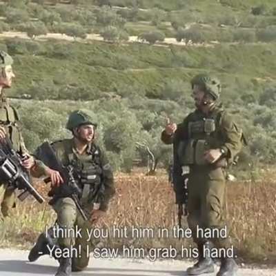 Israeli soldiers shooting Palestinians for sport