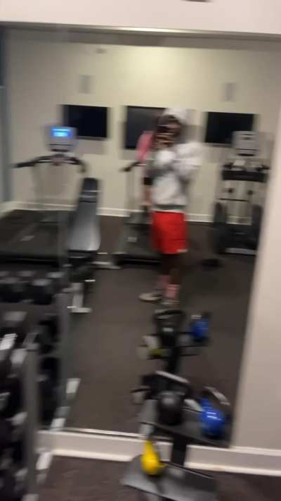My workout trainer couldn&rsquo;t resist 