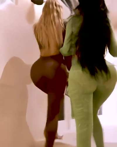 These two posted this video on Instagram, deleted it afterwards tho after receiving hate. The railing and window warps around their butts and it&lsquo;s edited