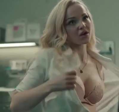 Dove Cameron stripping (from her upcoming movie Issac)