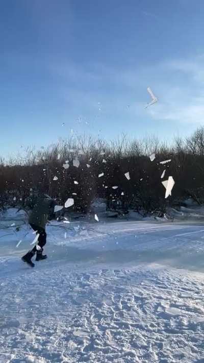 Icy high five