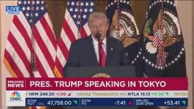 President Trump: "I said, 'Put it all into one bill and if we get it done, we're done for four years.' We don't need anything more from Congress."