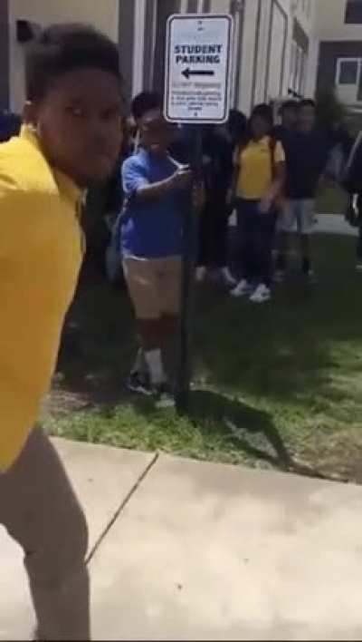 Fight in the schoolyard