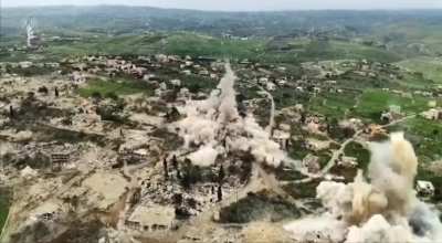 Israeli demolitions in southern Lebanon, April 2026