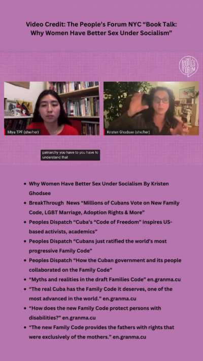 &ldquo;&hellip;in order to understand how patriarchy and capitalism have been able to persist as strongly as it has&hellip;you actually have to go back and really think about this alternative history of feminism which has it&rsquo;s roots in socialism.&rdquo; - Kristen Ghodsee