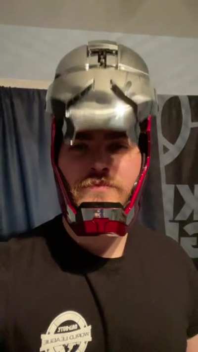 Real Life Iron Man Mask! Nerd sold separately (re-uploaded thanks Reddit &amp;gt;:| )