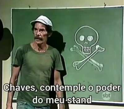 Contemple o Poder Do Meu Stand ZA WARUDO