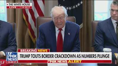 Trump on the GDP declining during his first 3 months in office: “You probably saw some numbers today. I have to start off by saying that’s Biden! That's not Trump.”