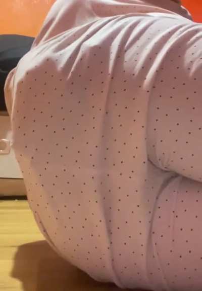 Poot in pink PJs 