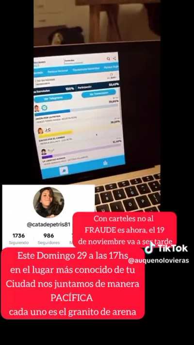 Te puede no gustar Javier Milei, pero esto es un golpe de estado moderno, vos, estas a favor del golpe de estado en pleno 2023?
