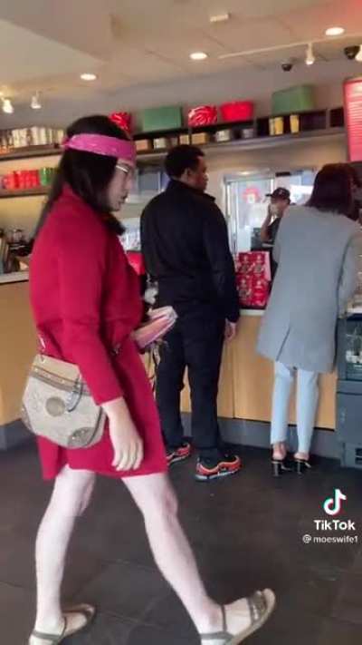 This person randomly starts going on a racist rant.