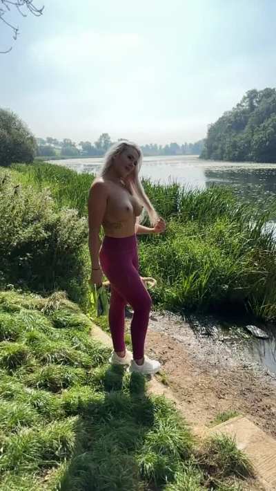 Just walking the dogs..