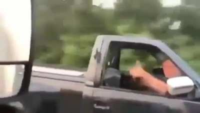 This is insanity. I&rsquo;m just going to assume it&rsquo;s legal because it&rsquo;s on the road, but why??