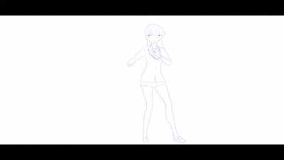 Komi-san dancing |