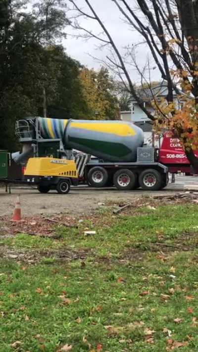 Something was very familiar about this cement truck I saw in central MA