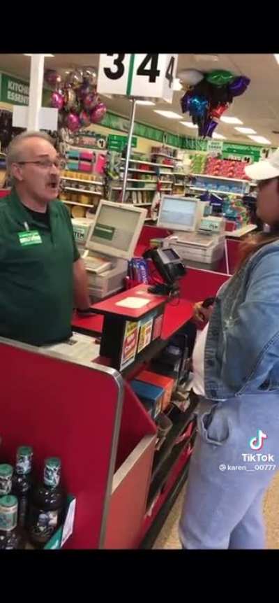 Mom goes off on Dollar Tree cashier claiming that her children were allegedly racially profiled in the store