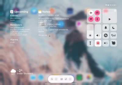 [Free Release] Yuna 🍃, upcoming events, notes & weather in the control center