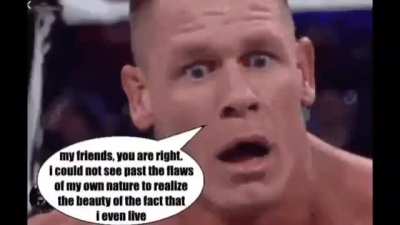 Day 113 of telling you guys to love yourselves! If John Cena can learn to love himself, then do can you! It will be hard, but there are people ready and willing to help you! Please if you need someone to just vent to I&rsquo;m always here. I may not be able to 
