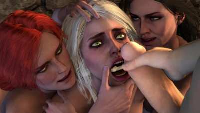 Triss, Ciri, Yennefer (Lord Aardvark) [The Witcher 3]