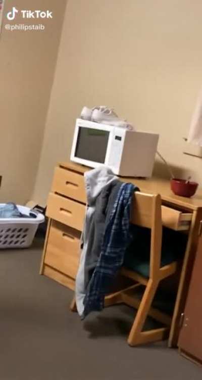 HE'S UNDER THE MICROWAVE