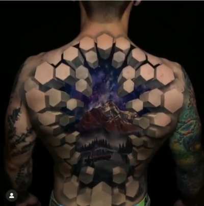Moving illusion tattoo by Jesse Rix (@jesse_rix)