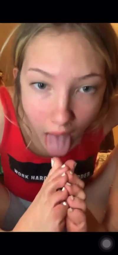 Toe sucking 
