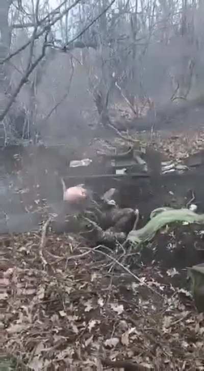 Heavy video footage 18+. russians shot a prisoner after he said "Slava Ukraine". Most likely, the soldier was forced to say something like "slava russia", but they failed to break him, after which the soldier was shot by the russians. Eternal memory to th