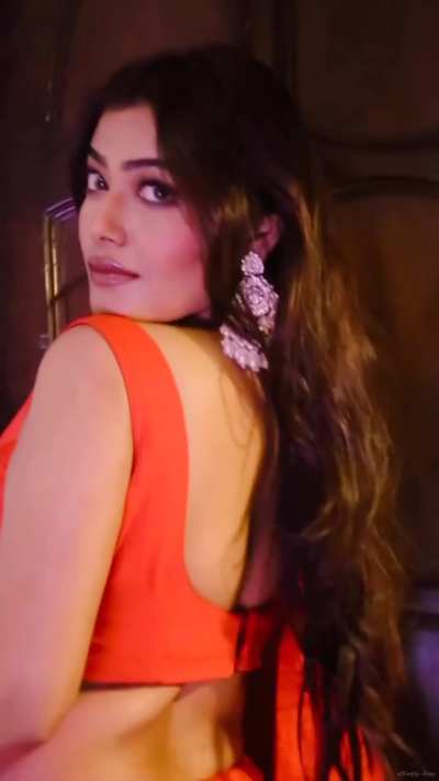 Tanya in red traditional wear
