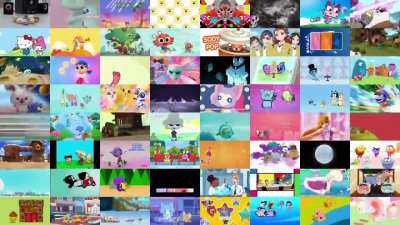 64 Cartoon Intros Played at Once