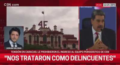 Los de C5N fueron a Venezuela a bancar el régimen de Maduro contra el 