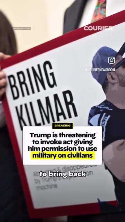 He&rsquo;s moving to use the military against US citizens.