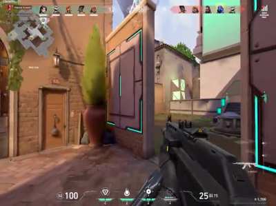 no reload, all headshot 1v5 clutch w/3 kills on 5 hp