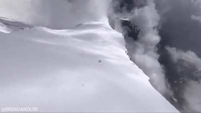 flying' through the mountains