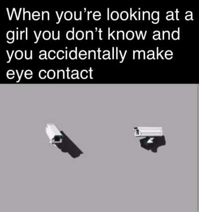 Pretend that you see a fly or something