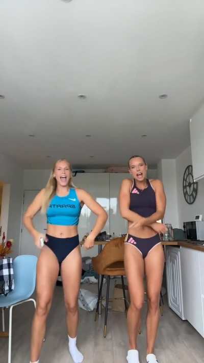 Annika Haldbo and Klara Loessl - Danish Track & Field athletes