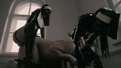 Latex Nun Pegging
