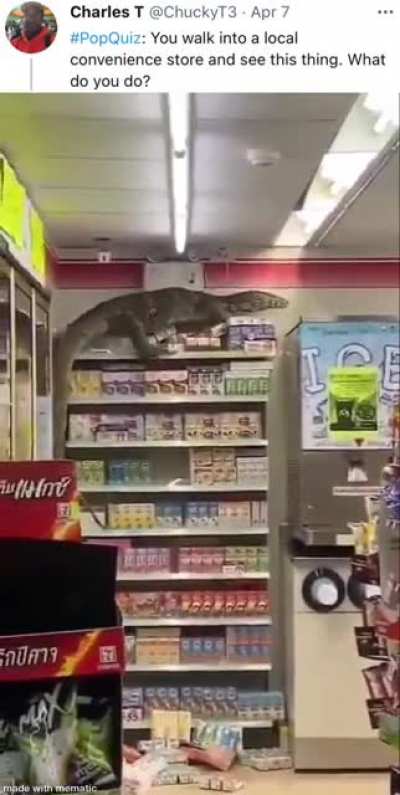 I’d panic.