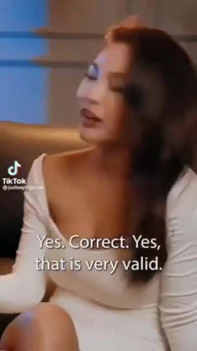 She's talking sense 