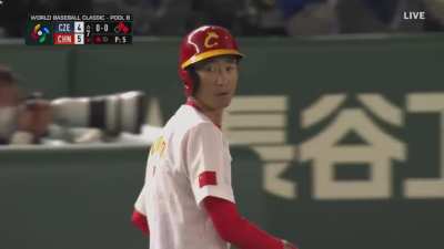 [Highlight] Team China takes the lead on a single by Jin Yang