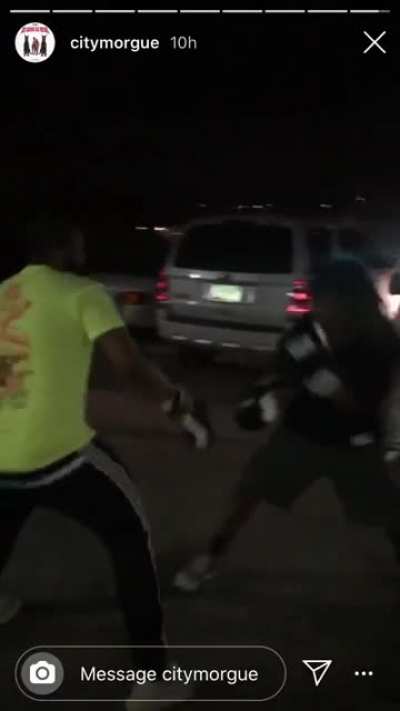 Zillakami boxing with some dude