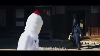 blursed action scene