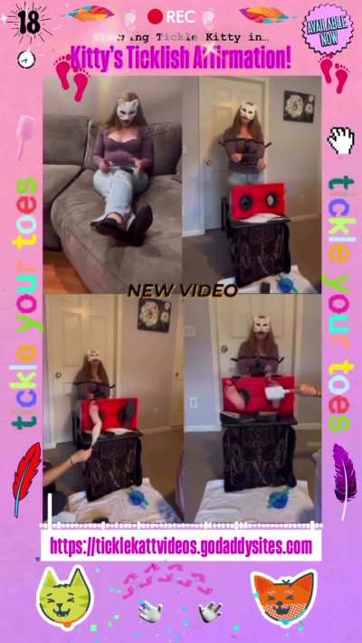 NEW VIDEO ALERT&hellip;&rdquo;Kitty&rsquo;s Ticklish Affirmation!&rdquo; 18mins&hellip;watch the preview on my website ➡️  
