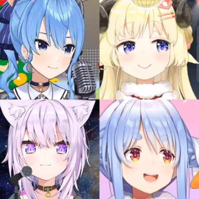 Using isolated vocals from karaoke streams, I made a pseudo-studio version of what a Hololive cover of "Shin Takarajima" by Sakanaction would sound like. (vocals from Suisei, Okayu, Watame, and Pekora) No copyright infringement intended!