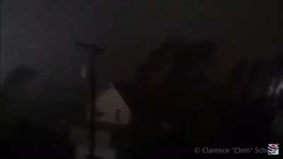 Man records tornado as it destroys his house and entire neighborhood.