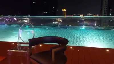 6.6 magnitude earthquake hits Taiwan affecting the Kaohsiung Hotel's 24th Floor Swimming Pool -Kaohsiung City, Taiwan.