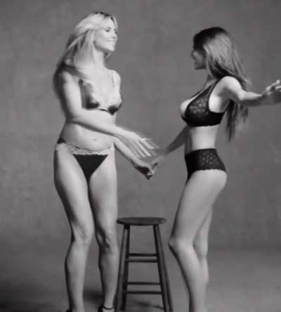 Leni Klum spilling out while kissing her mom Heidi Klum is one of the hottest things I've seen recently.