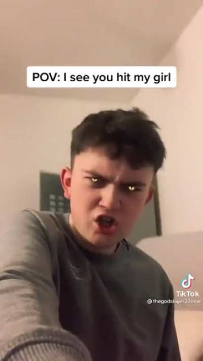 Never hit his girl